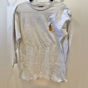 VINTAGE MICKEY UNLIMITED Pluto Embroidered Long Sleeve Top